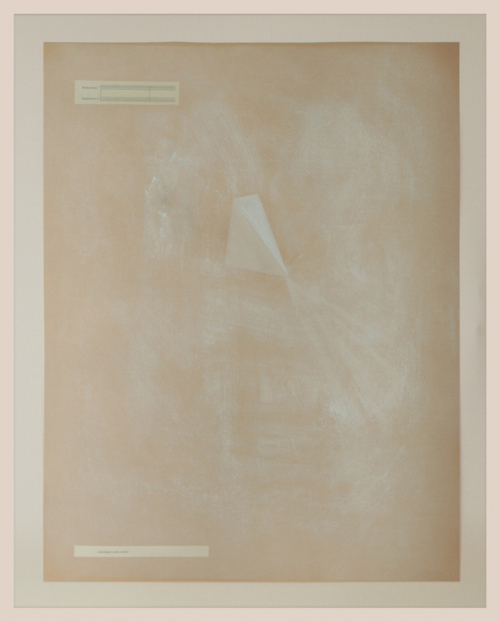 Damir Očko, "On Ulterior Scale VIII", 2011. Pastel, collage sur papier. 65 x 49 cm. Collection Mudam Luxembourg. Acquisition 2012 © Damir Očko