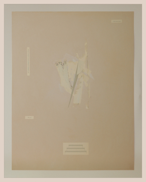 Damir Očko, "On Ulterior Scale X", 2011. Pastel, collage sur papier. 65 x 49 cm. Collection Mudam Luxembourg. Acquisition 2012 © Damir Očko